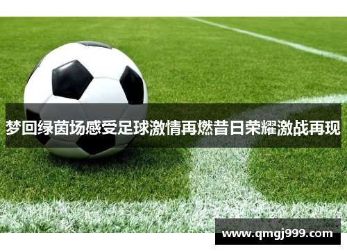 梦回绿茵场感受足球激情再燃昔日荣耀激战再现